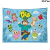 Didi and Friends Wall Tapestry Aesthetic Wall Hanging Printed Fabric Blanket Decorative Tapestries for Bedroom Living Room Home Decor