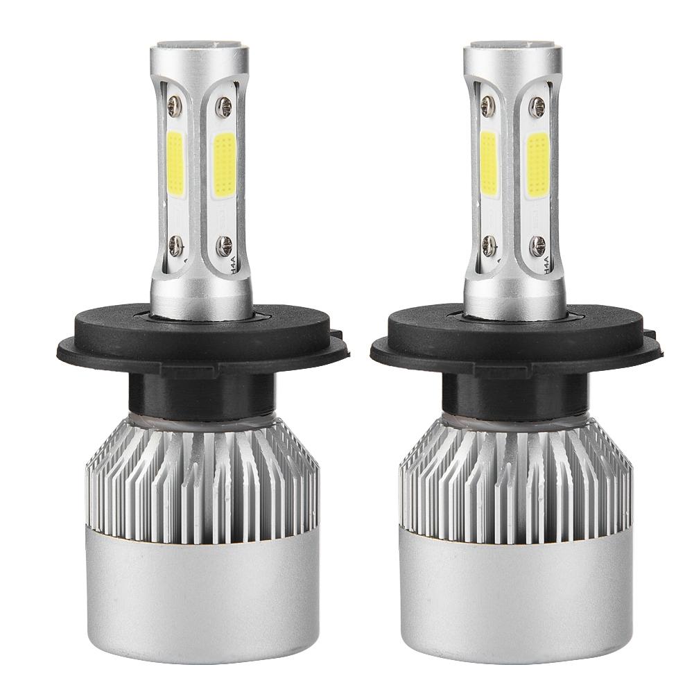 2pcs H4 LED 36W 8000LM Hdlight Car Hi/Lo Bm Auto Bulbs 6000K (White)
