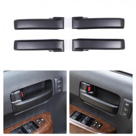 Матовая черная внутренняя накладка на ручку двери (4 шт.) для Toyota Tundra 2007-