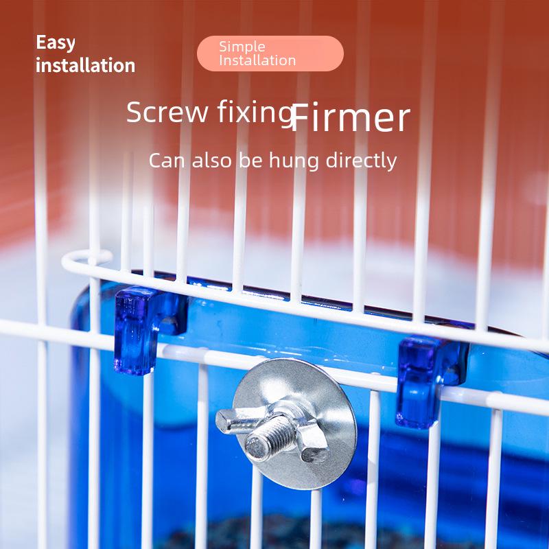Transparenter Mehrzweck-Futternapf und Badebecken für Vögel und kleine Haustiere