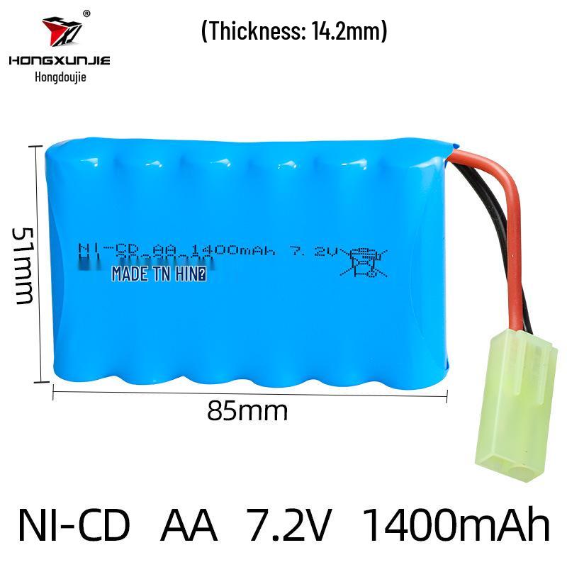 7.2V 1400mAh NiCd AA Rechargeable Battery Pack for Remote Control Cars
