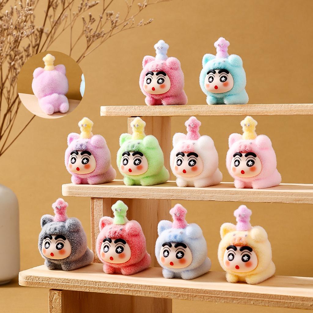 9pcs/Set Anime Crayon Shin-chan Cartoon Characters Figurine Nohara Shinnosuke Action Figure Toy Home Decoration Kids Gift