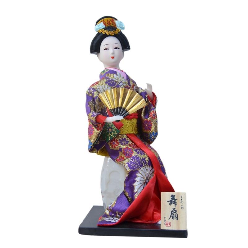 12Inch Handmade Kimono Dolls Ornamentation Ideal For Japanese Cuisines Restaurants And Home Room Authentics Decors