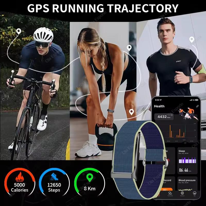No Screen Smart Bracelet Men GPS Track Heart Rate Sleep Monitor Pedometer Outdoor Sports Fitness Tracker Women Smart Band
