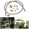 Universal Turbo Oil Feed Line Oil Return Line Oil Drain Line Kit 1/8 NPT 4AN T3 T4 T3/T4 T04E T70 T66 T67 GT35