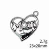 Gifts For Women Charms Bulk Family Member Heart Tags Charms Pendant Souvenir Male Pendant