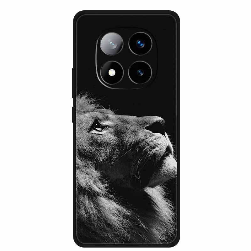 For Xiaomi Redmi Note 14 Pro 5G Case Note14 Pro Plus+ Cartoon Soft TPU Silicone Wolf Lion Cover for Redmi Note 14 Pro Case Coque