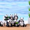 Kids Toys Garden Home Decor Bonsai Decoration Miniature Model Micro Panda Figurine Resin Ornaments