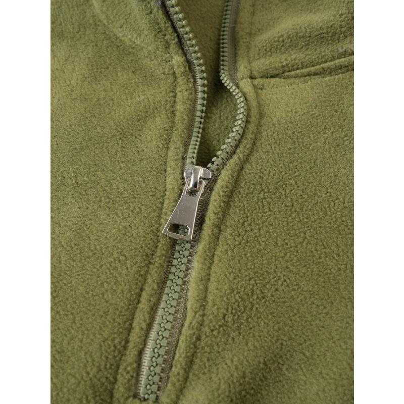 Pánský personalizovaný podzimní a zimní ležérní pulovr se stojáčkem na zip s dlouhým rukávem, jednobarevný pulovr se zipovým prošíváním