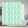 Cute Ice Cream Shower Curtain Set Waterproof Bathroom Decor Cartoon Vanilla Cone Pattern Fabric Backdrop Washable Liner