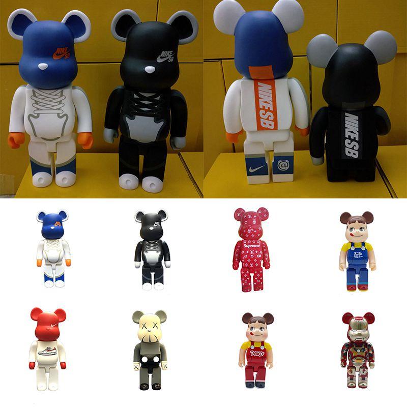 Trendy Bearbrick 400% Action Figure Peko Iron Man For Unique Collection Display