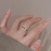 PANJBJ 925 Sterling Silver Multicolour Ring For Women Girl Hollow Out Zircon Sweet Romantic Jewelry Party Gift Dropshipping