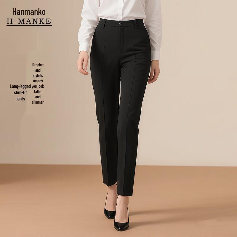 

HANMANKE Women s Straight-Leg Suit Pants 4XL