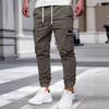 Men's Pants Multi-Pockets Joggers Men Sweatpants 2026 New Casual Solid Cargo Pants Men Oversize Streetwear Pants Men Trousers