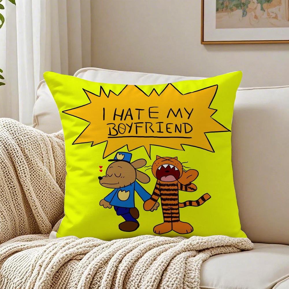 

Funny Heroic American Comic DDogman Cushion Cover Pillowcase Antidustmite living Room Sofa Decor Cushion Room 30X30cm