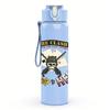1PC Western Cowboy Hat Ornate Emblem Print 750ml Portable Sports Water Bottle Leakproof Gym Outdoor Travel Drink Cup