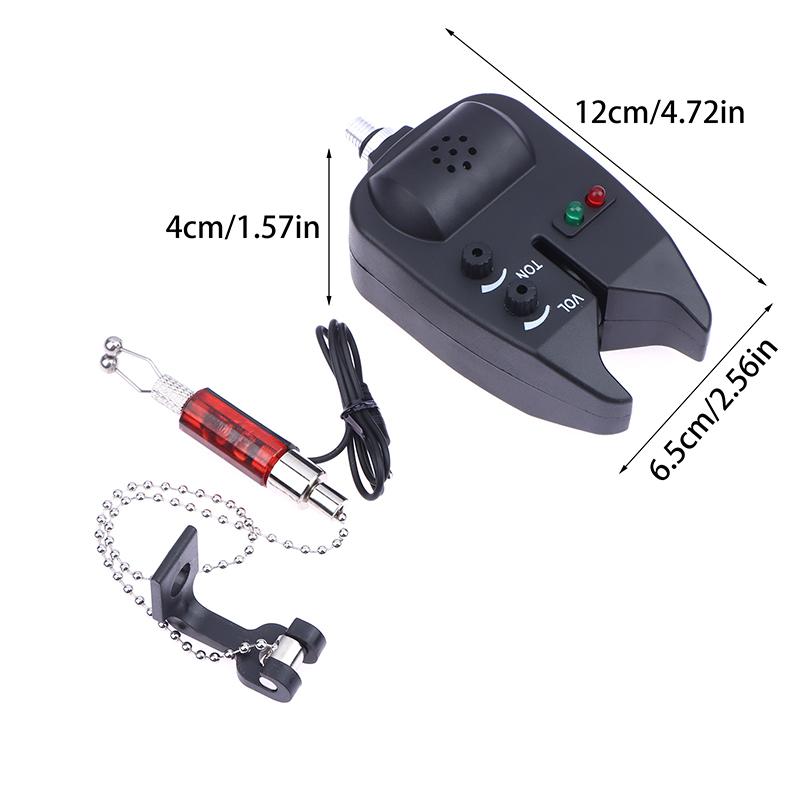Hot Sale Carp Fishing Bite Alarm With LED Light Annunciator For Carp Fishing Tackle Equipment Fishing Alarm Indicator Fish Bell