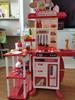 95cm Kids Simulation Kitchen Toy Large Play House Mini Food Pretend Cooking Dining Spray Kitchen Baby Girl Christmas Puzzle Gift