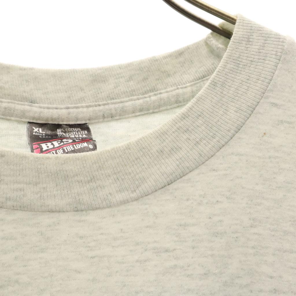 FRUIT OF THE LOOM BEST 90s Made In USA Old Buck Fishing Print Short Sleeve T-shirt Men's Used