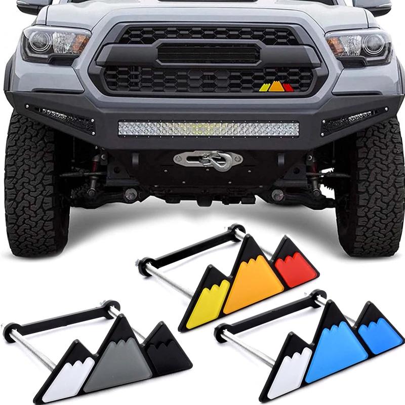 3 Emblemi Griglia Tricolore Per Toyota TRD Tacoma Tundra 4Runner Highlande Rav4 Striscia Presa d'Aria Accessori Auto