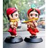 Idol von Lord Shree Krishna Ji für Armaturenbrett, Bürotisch, Heimdeko| Kleine Mor Pankh & Bansuri Figur| Götterstatue zum Verschenken