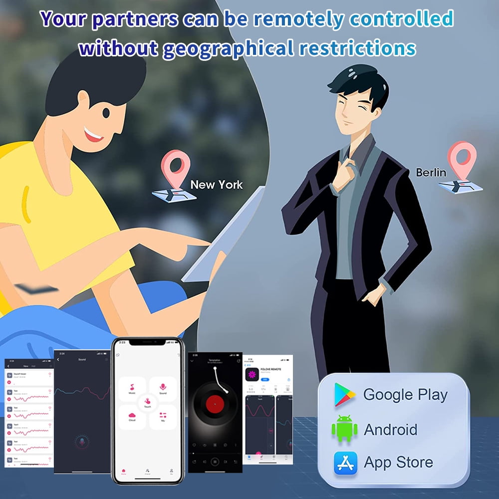 Thrusting Anal Vibrator Butt Plug Adult Toys for Men Couples, APP Control Prostate Massager with Penis Ring