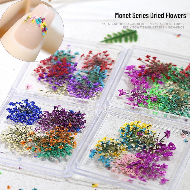 

Fresh Gypsophila & Dried Flower Nail Art DIY Kit