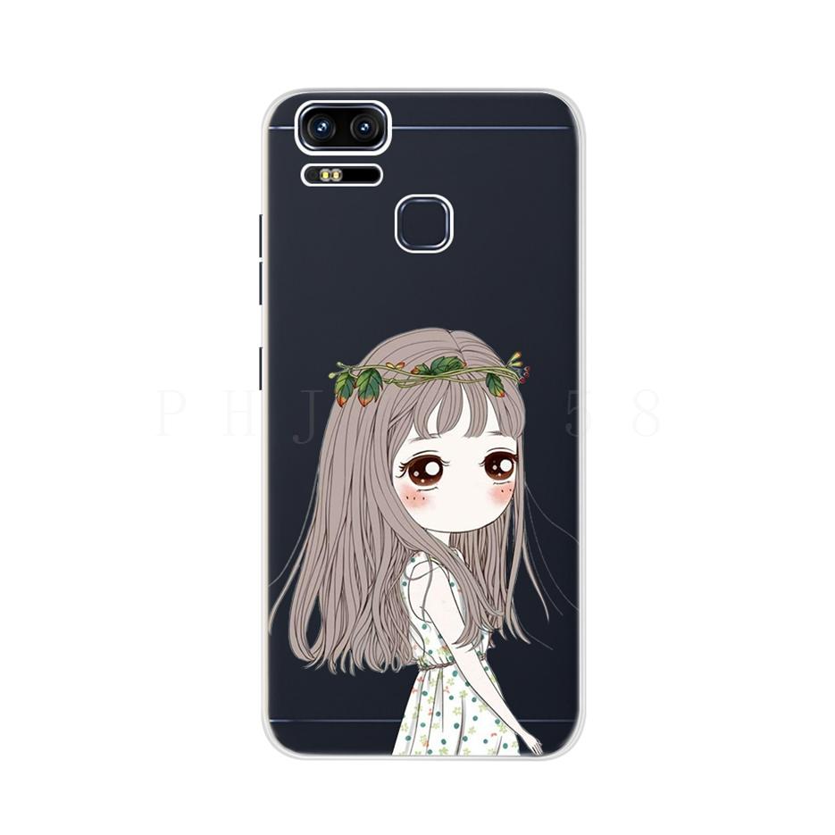 For Asus Zenfone 3 Zoom ZE553KL Case Zenfone Zoom S Z01HD Z01HDA Silicone Soft TPU Phone Back Cover Cases For Asus ZE553KL Funda