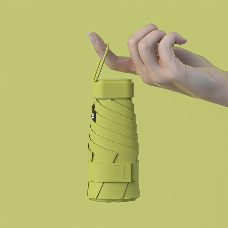 Creative Sunscreen Vinyl Umbrella Mini Small 50% Umbrella Women's 60% Bag Umbrella Weather and Rain Umbrella