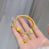 Popular Golden Butterfly Bracelet Female Lotus Blessing Tube Half Bracelet Bell Bracelet Premium Birthday Gift for Girlfriend