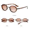 Retro Oval Sunglasses for Women Men Fashion Small Frame Sun Glasses 90s Style Hip-Hop Punk Glasses UV400