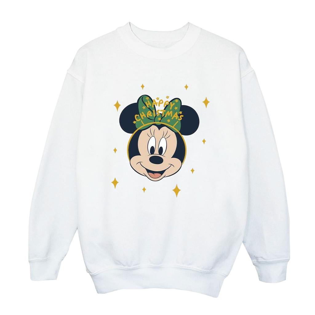 Disney Mens Minnie Mouse Happy Christmas Sweatshirt