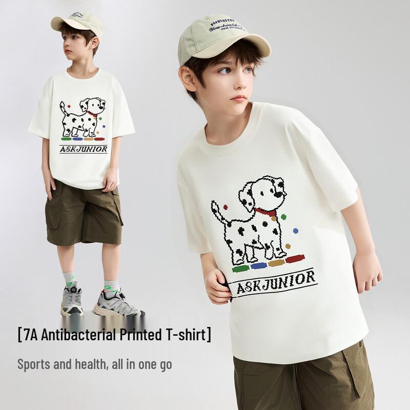 ASK JUNIOR Kids  Cotton Short Sleeve Sports T-Shirt 150