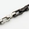 Used LOUIS VUITTON bracelet Monogram Chain M00687 metal 51.3g Silver black Accessories