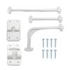 Entry Door Catches Exterior Door Hold Hook Keeper Entrance Latches with Screws RVs T-Style Door Holder Catches