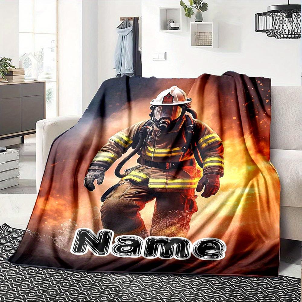 Home Firefighter Blanket Fashion Home Blankets Used For Chair Office Sofa Bed Camping Soft And Warm Giving Friends And Relatives Birthday Gifts