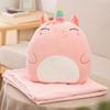 Cartoon Animal Two-in-One Pillow Blanket – Multifunctional Quilt for Home & Office, Customizable with Logo