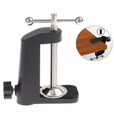 1 morsetto da tavolo in metallo resistente per supporto lampada da tavolo per microfono