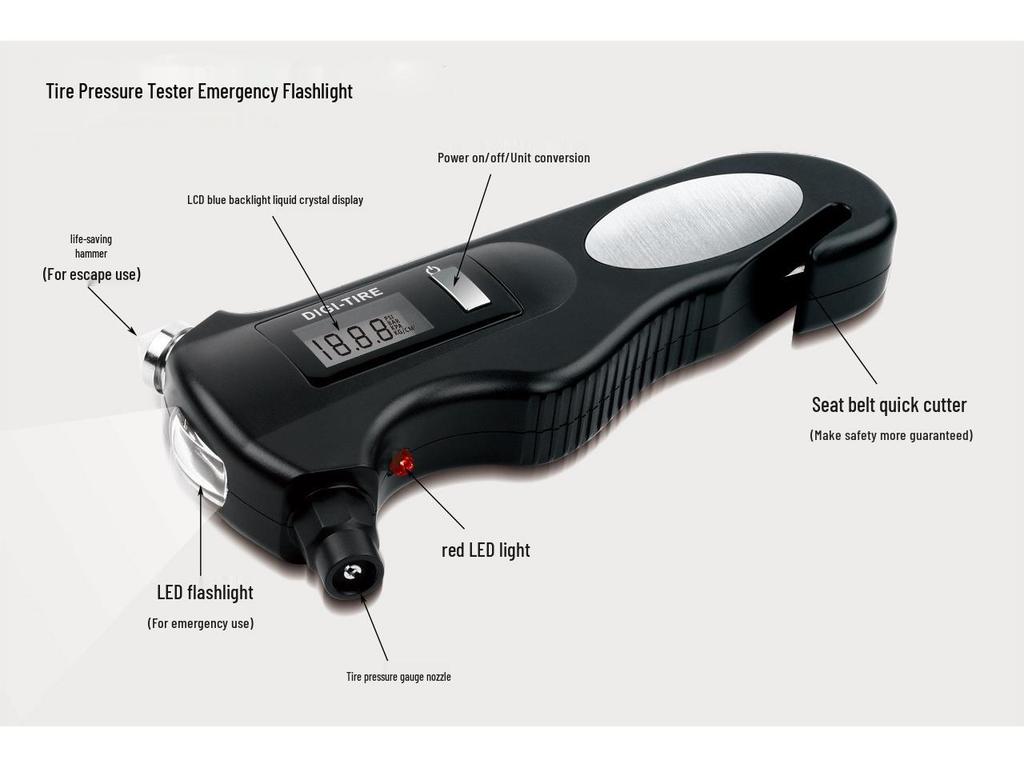 Moniteur de Pression des Pneus Numérique Tout-en-Un