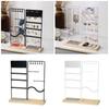 Elegant Jewelry Display Stand Multitier Necklace Holder and Sturdy Earring Organizers with Natural Wood Base Designs