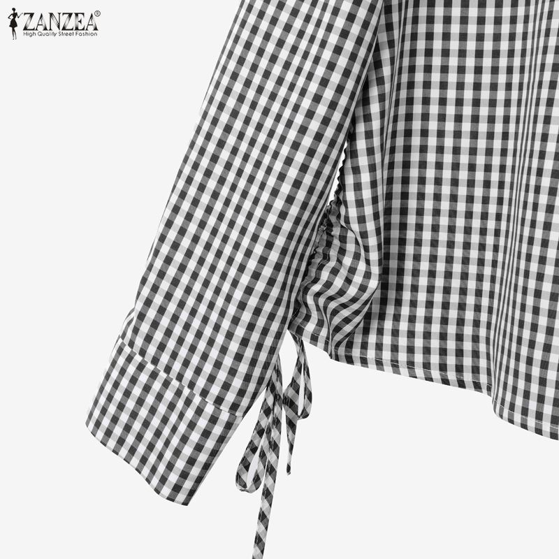 ZANZEA Dámská halenka s dlouhým rukávem a dlouhá sukně, ležérní dvoudílné soupravy