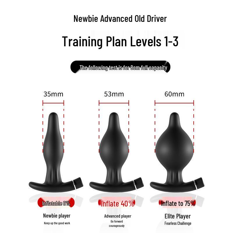 Upgraded Wireless Remote Electric Inflatable Butt Plug for Outdoor and Solo Play