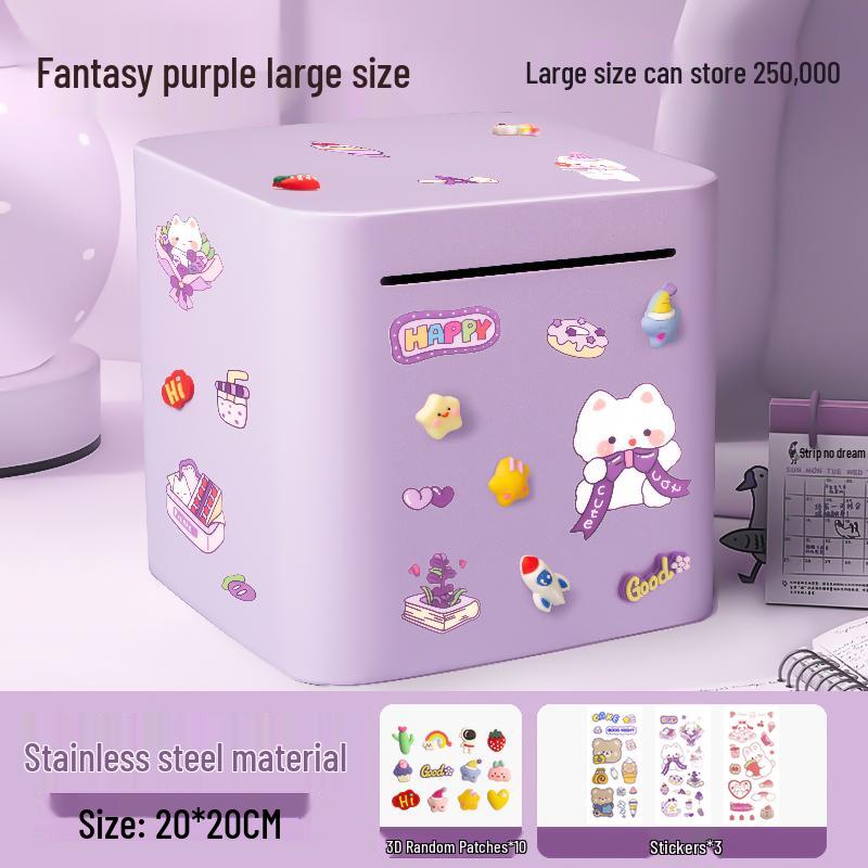 Stainless Steel 2025 Piggy Bank: Secure Savings Jar for Boys and Girls