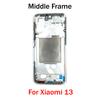 Mittelrahmen für Xiaomi 13 LCD Frontrahmen Gehäuse Blende Mit Seitentaste Reparaturteile