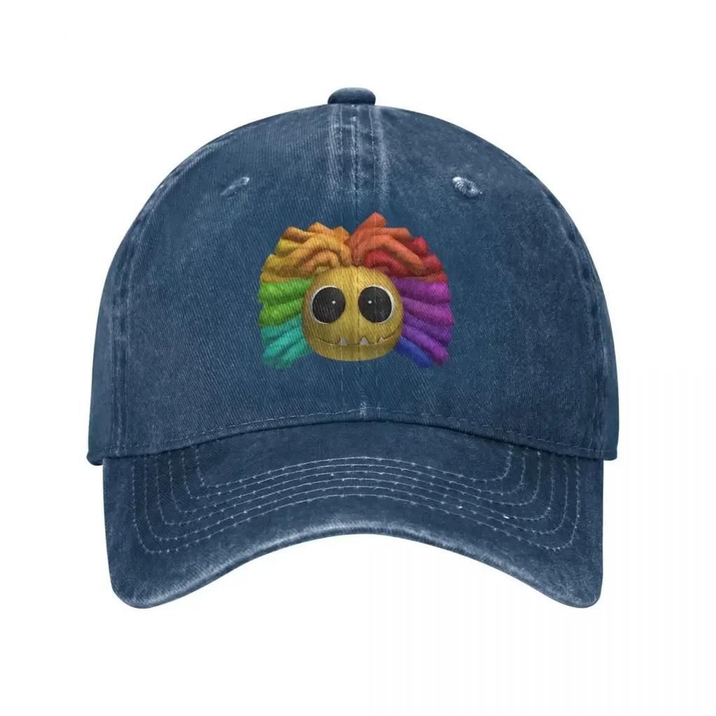 Yarnaby Baseball Cap Retro Distressed Washed Cartoon Nightmare Game Headwear Unisex Style Outdoor Workouts Hats Cap