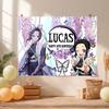 Demon Slayer Kimetsu Yaiba background, birthday, anime, Japanese, for children, boys and girls, party, customizable name, F206