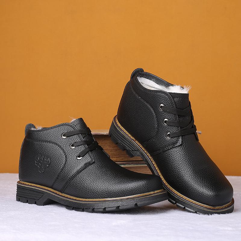 Hombre Exterior Botas Cálidas Zapatos de Cuero de Invierno Mocasines de  Cuero hombre comprar a buen precio — entrega gratuita, reseñas reales con  fotos — Joom