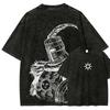 Dark Souls Anime Lover New Model Washed T-shirt Year Round Clothing Personality Clothes Plus Size Unisex High Quality Breathable
