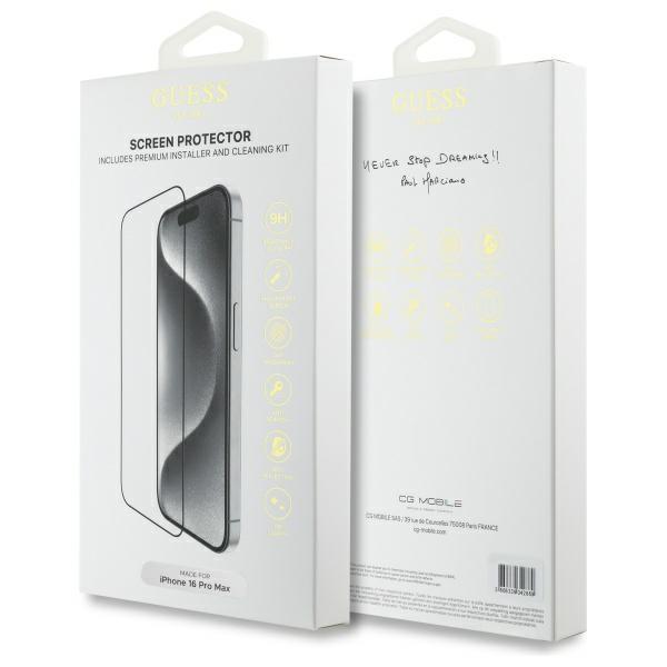 Guess Gutgp16Xbokgcit Iphone 16 Pro Max  6.9 Screen Protector 2.5D Outline - Ochrona Wyświetlacza