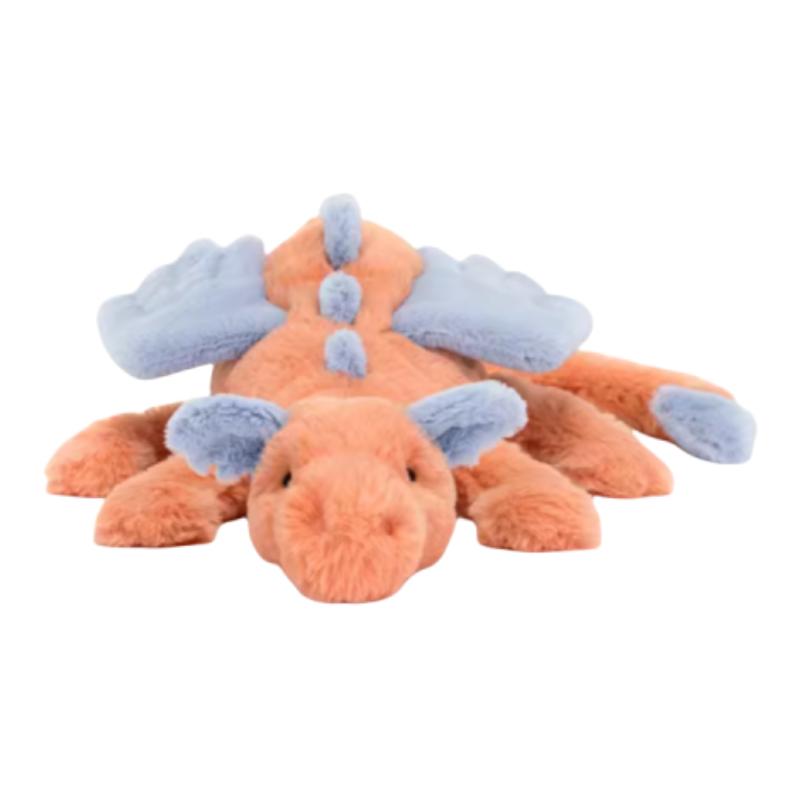 

JELLYCAT серия мифических животных цвет хурмы снежный дракон мягкий успокаивающий компаньон мягкая милая исцеляющая кукла плюшевая кукла высота в сидячем положении 15 см Box Not Included